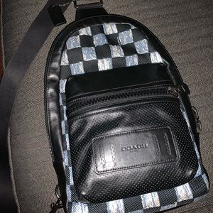 Coach Checkered Men's Sling Backpack. Rare.